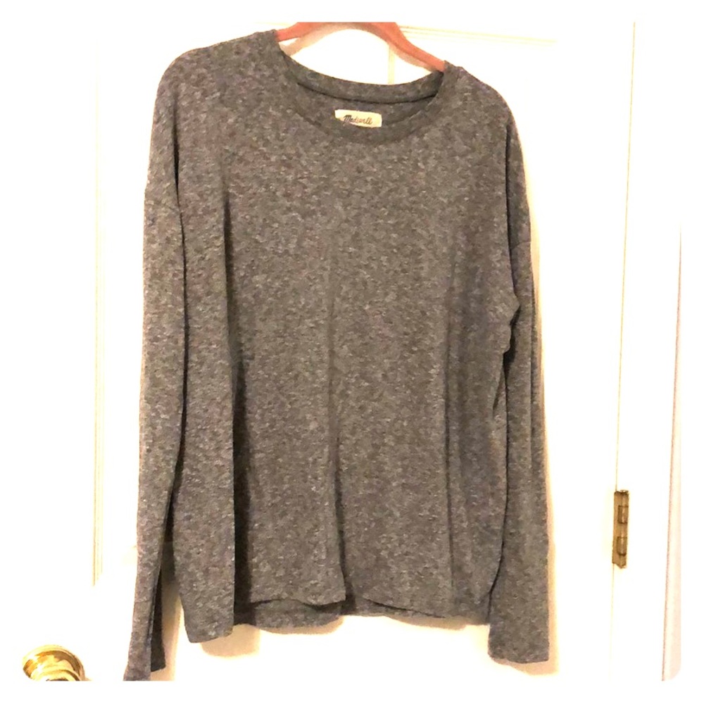 Madewell long sleeve grey top! EUC